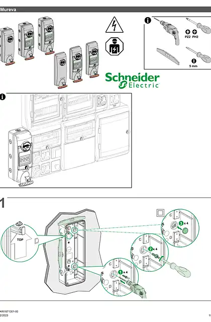 schneider施耐德Mureva PKB Unika 63 Installation sheet